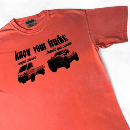 Know Your Trucks Tee Orange