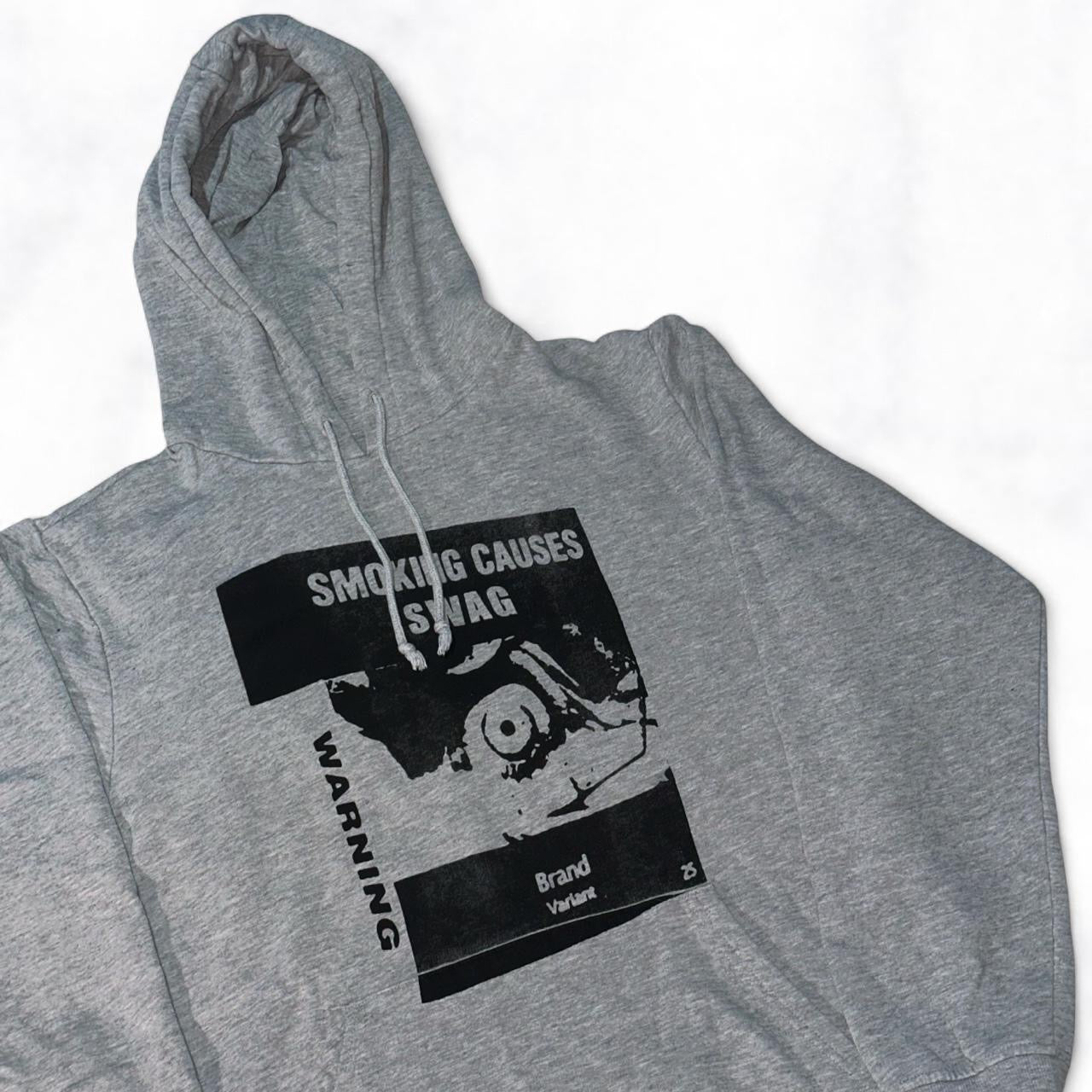SMOKING CAUSES SWAG Hoodie Grey