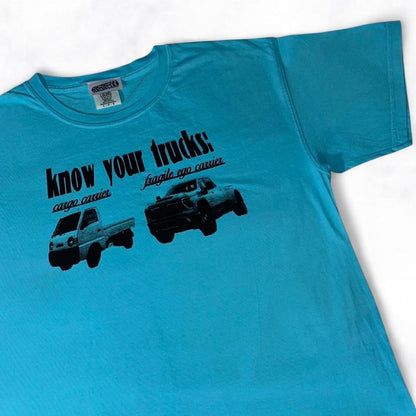 Know Your Trucks Tee Blue