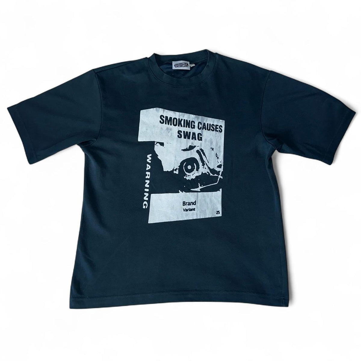 SMOKING CAUSES SWAG Tee Dark Blue