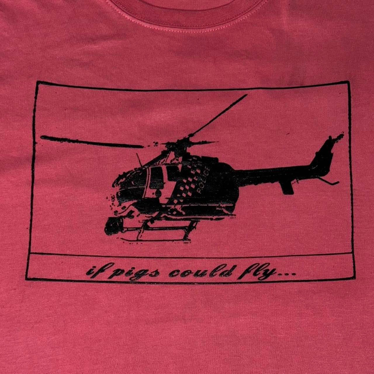 ‘if pigs could fly’  Tee Pink