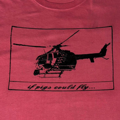 ‘if pigs could fly’  Tee Pink
