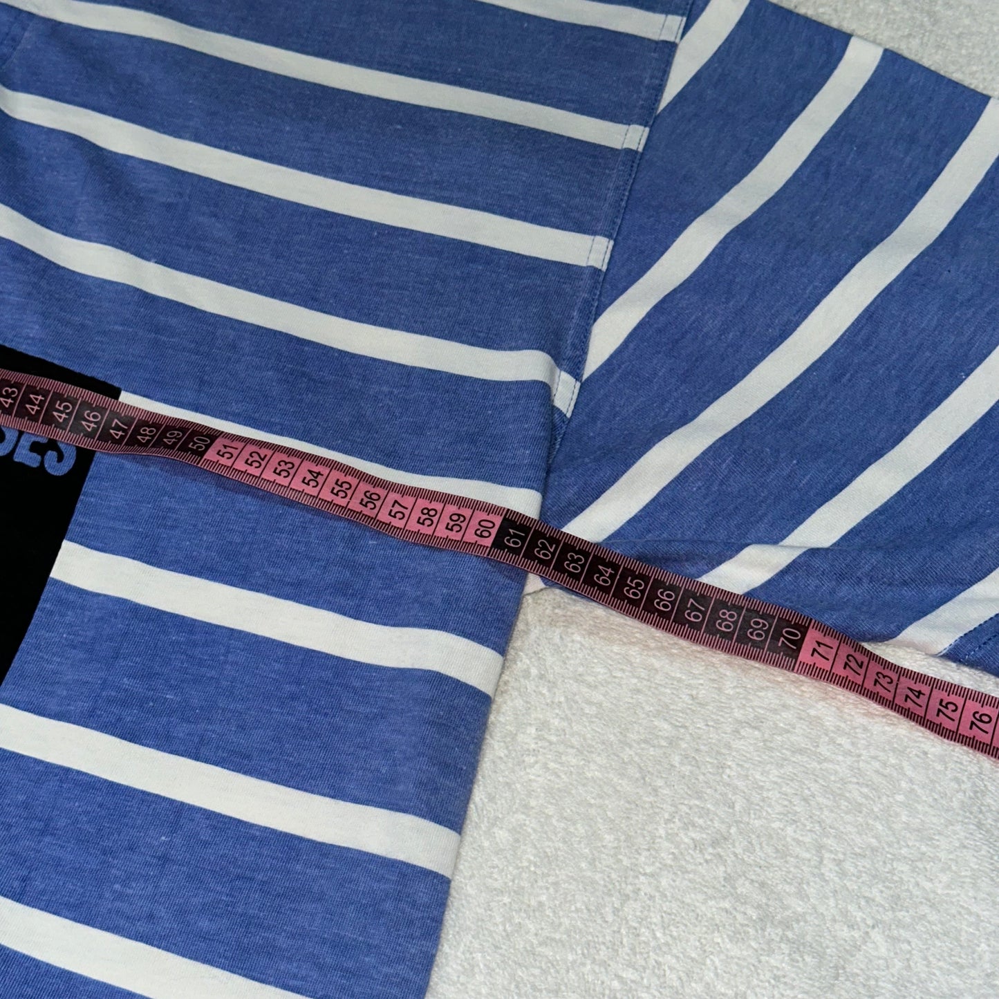 SMOKING CAUSES SWAG Polo Shirt Blue Striped