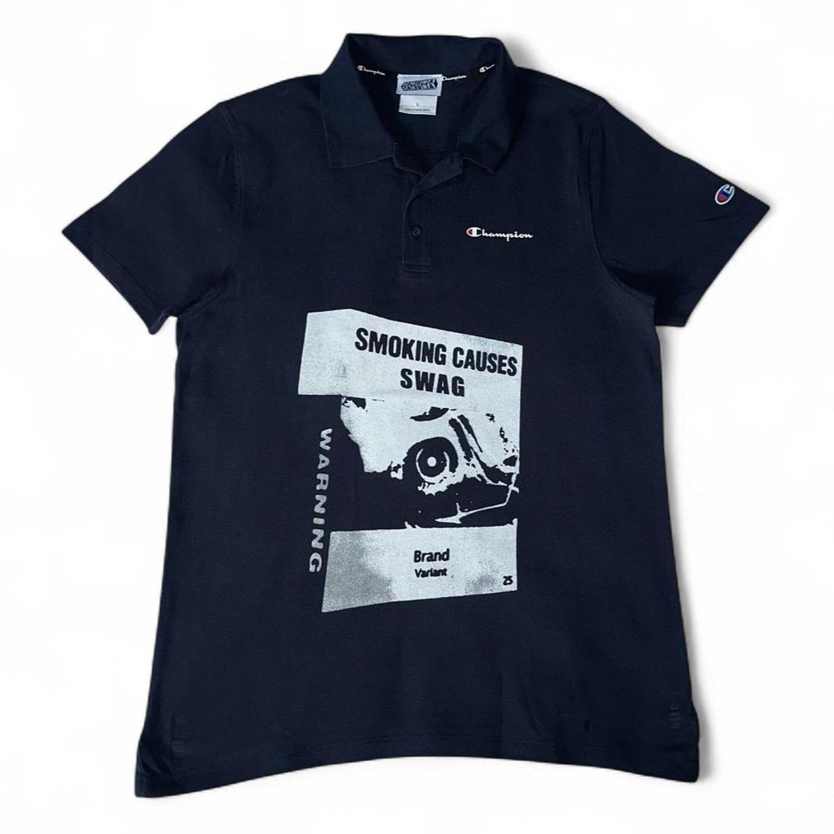 SMOKING CAUSES SWAG Champion Polo Shirt
