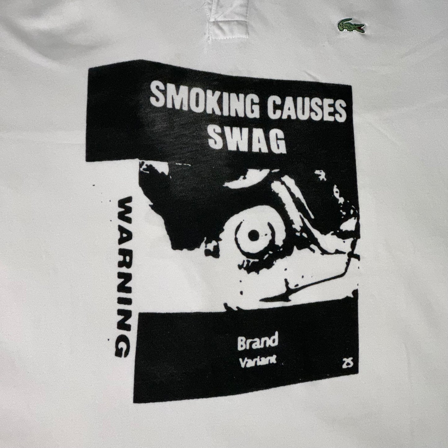 SMOKING CAUSES SWAG Lacoste Polo Shirt