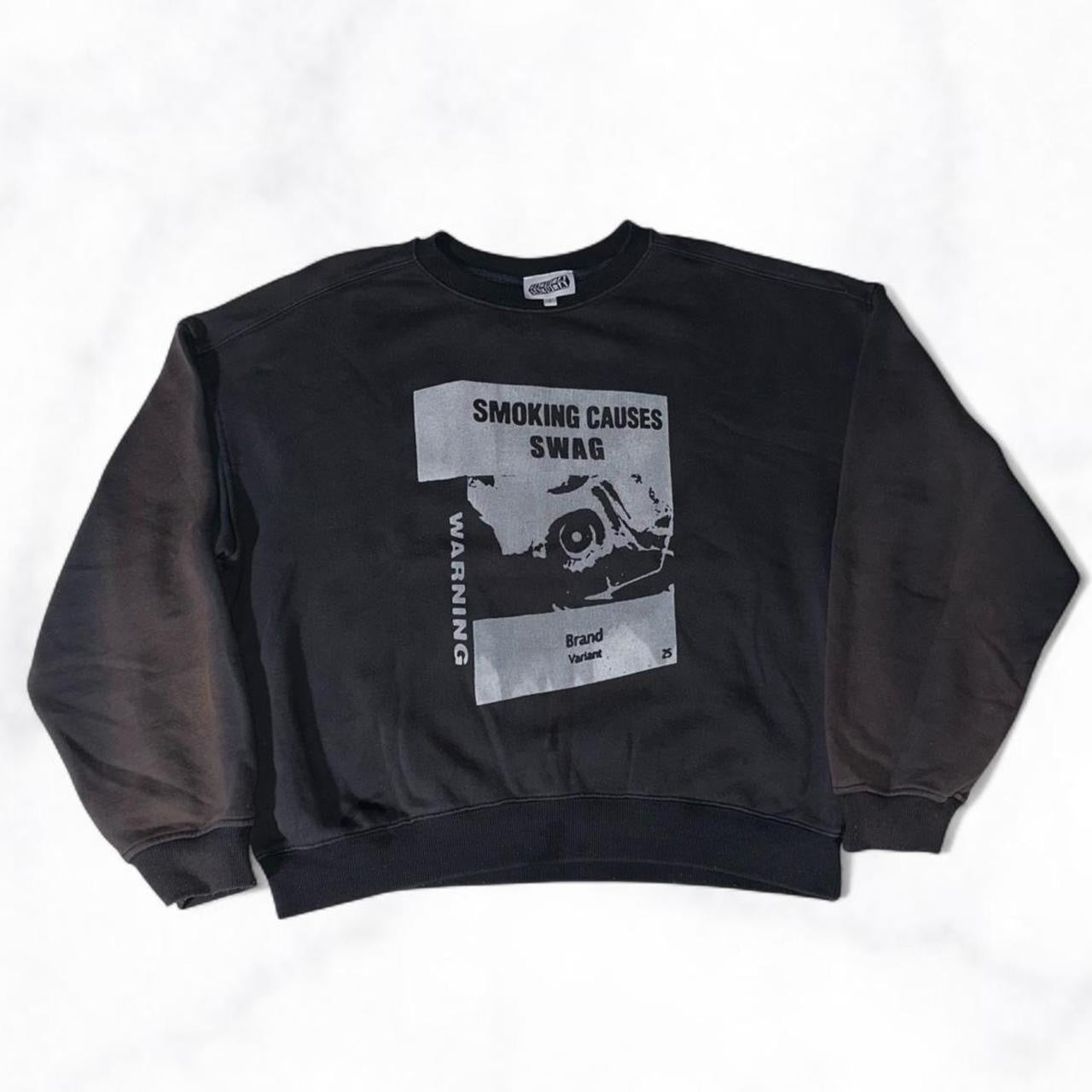 SMOKING CAUSES SWAG Jumper Black