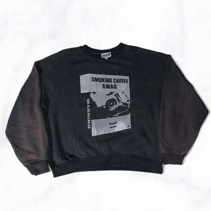 SMOKING CAUSES SWAG Jumper Black