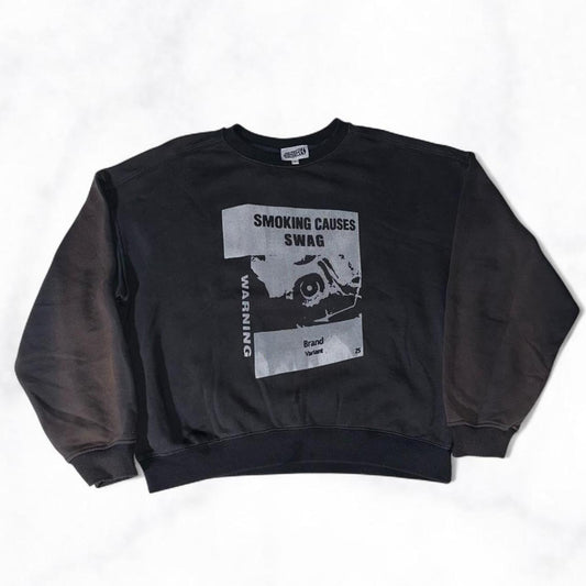 SMOKING CAUSES SWAG Jumper Black