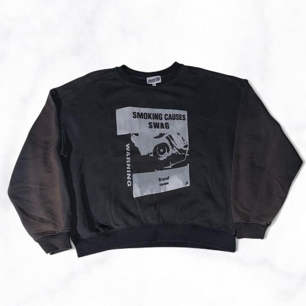 SMOKING CAUSES SWAG Jumper Black