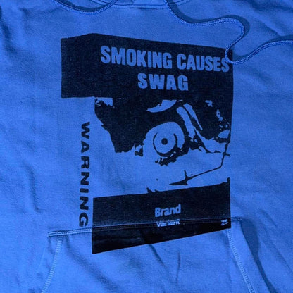SMOKING CAUSES SWAG Hoodie Blue