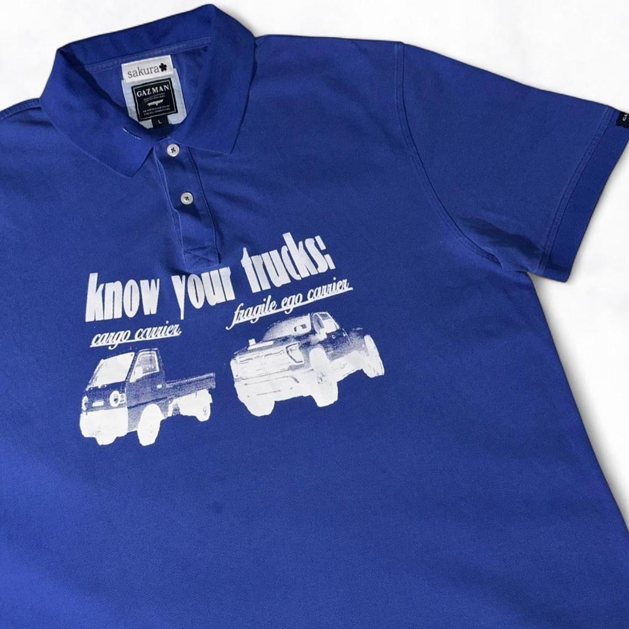 Know Your Trucks Polo Tee Blue