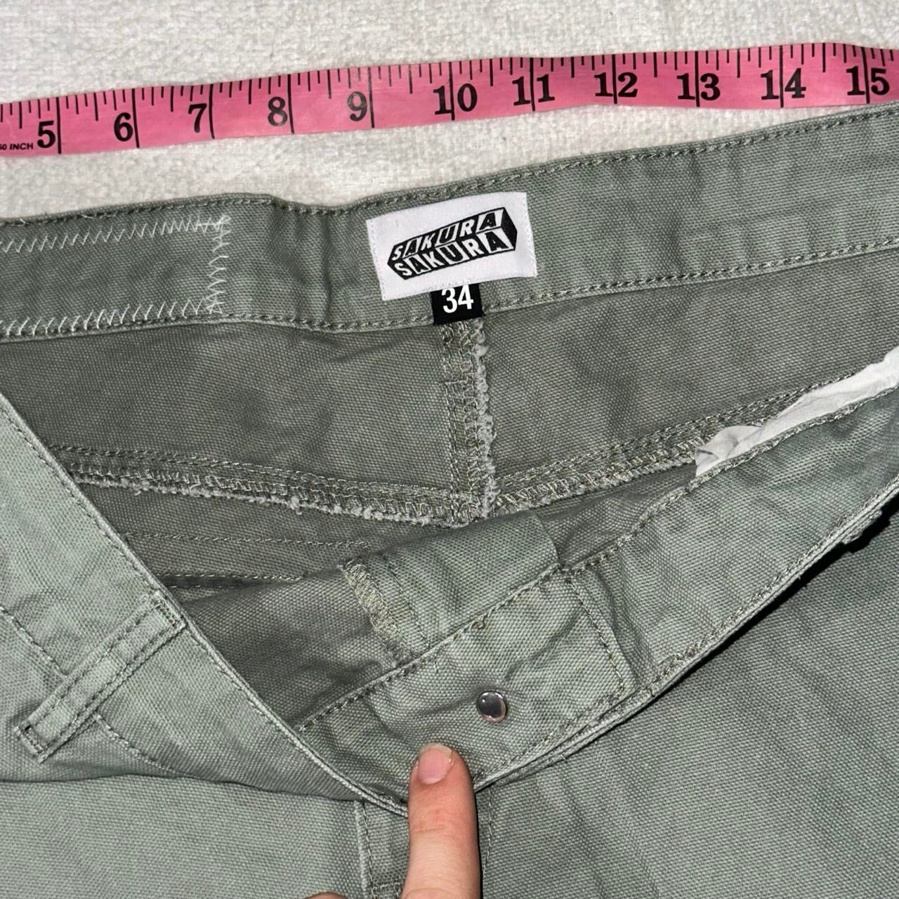 Print Cargo Pants Khaki