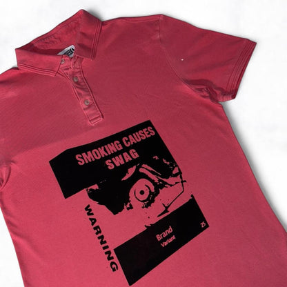 SMOKING CAUSES SWAG Polo Shirt Red