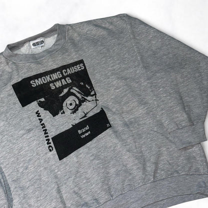 SMOKING CAUSES SWAG Jumper Grey
