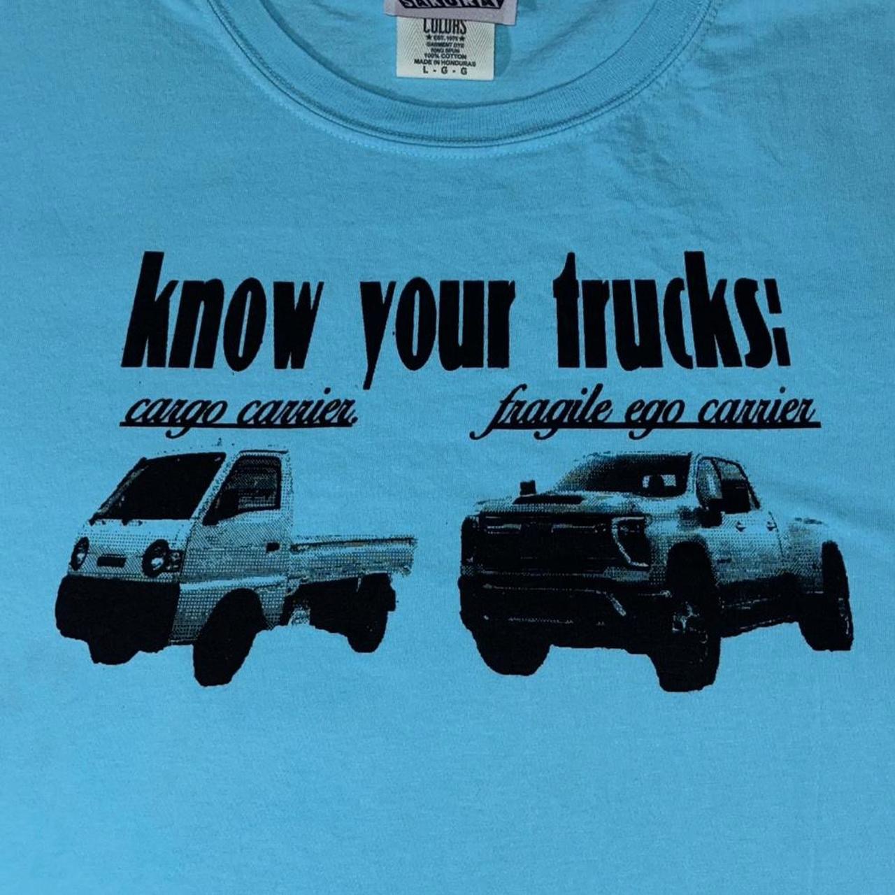 Know Your Trucks Tee Blue