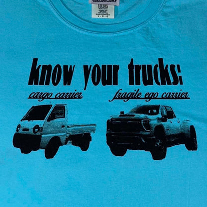 Know Your Trucks Tee Blue