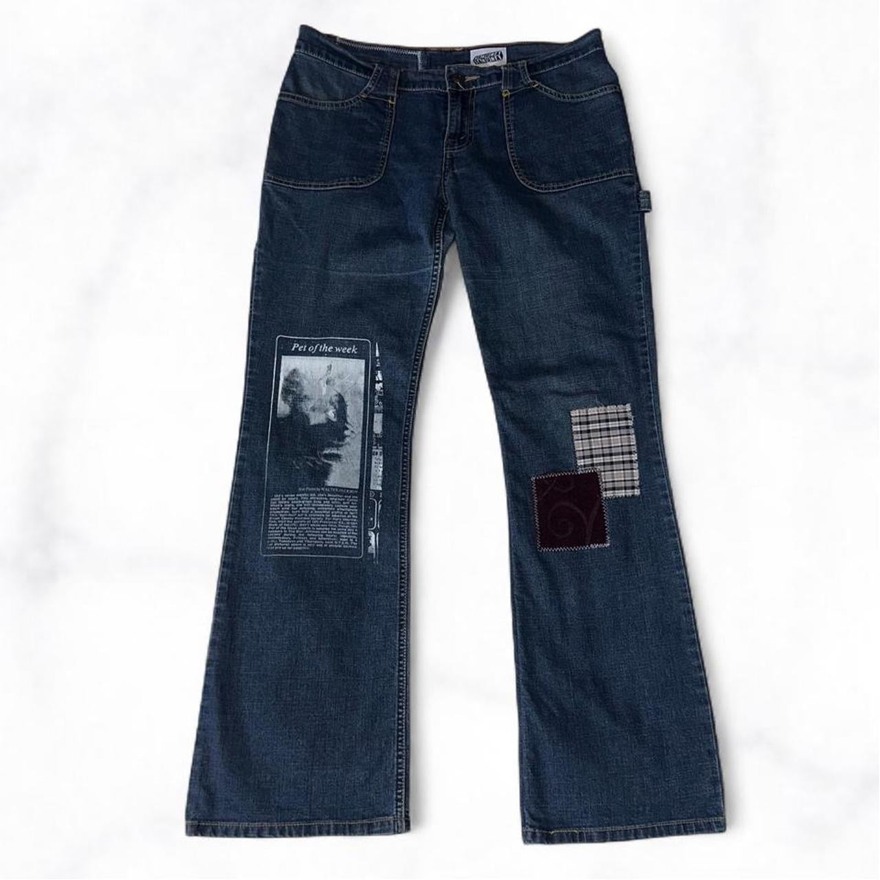 Scrap Patchwork Flare Jeans