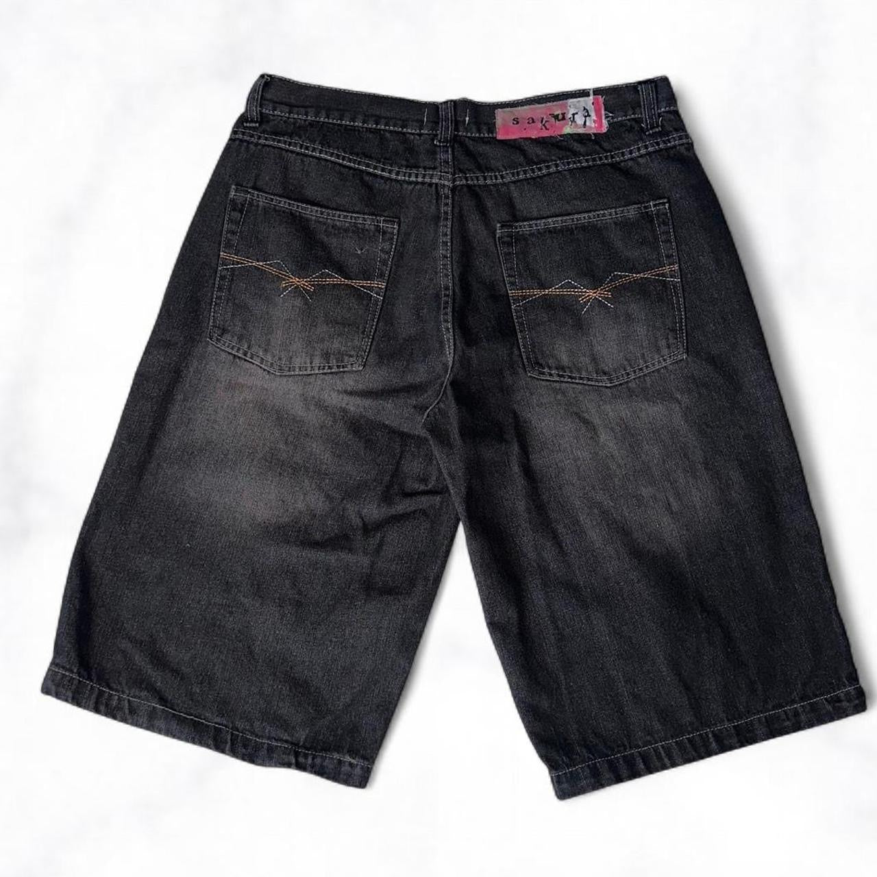 Scrap Patchwork Jorts Black