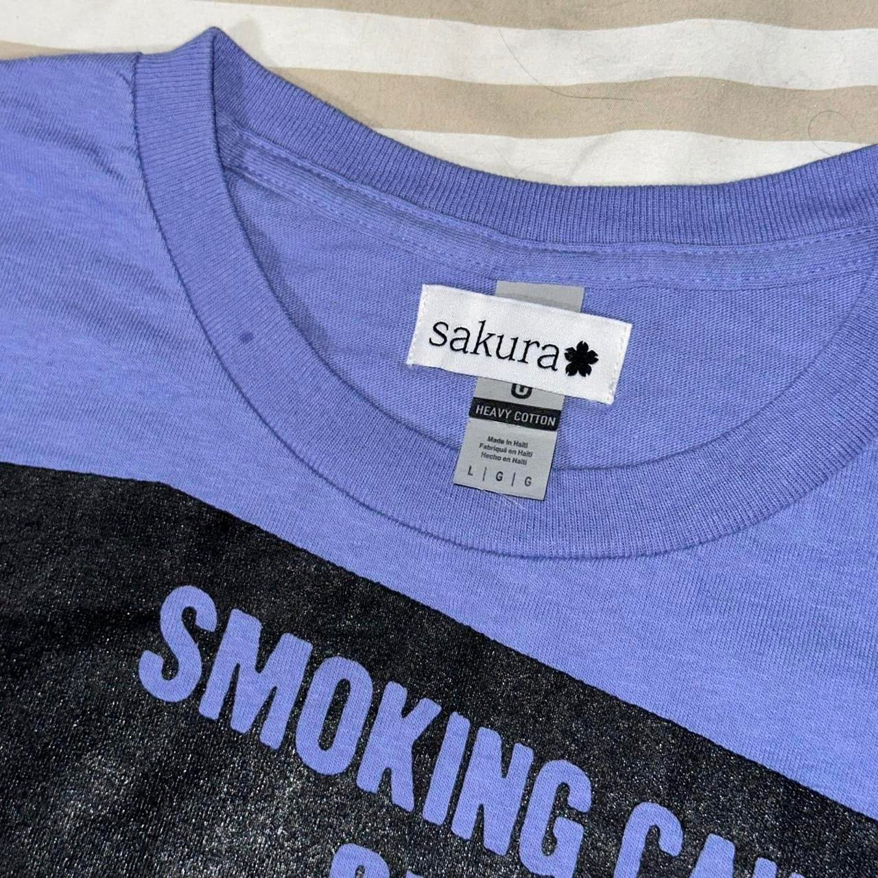 SMOKING CAUSES SWAG Tee Purple
