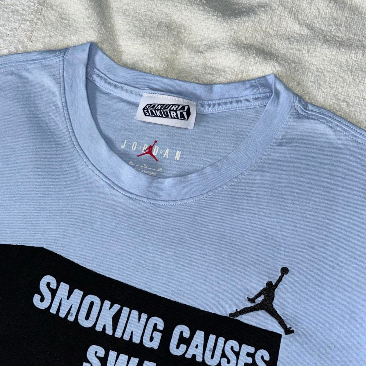 SMOKING CAUSES SWAG Jordan Tee