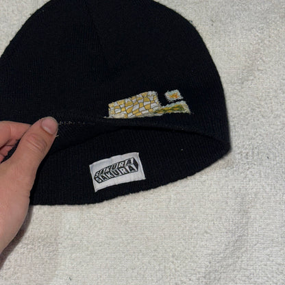 Black Patchwork Beanie