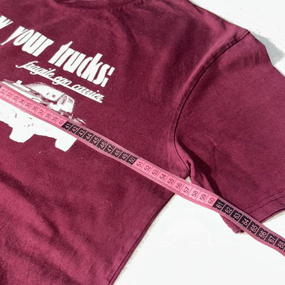 Know Your Trucks Tee Maroon
