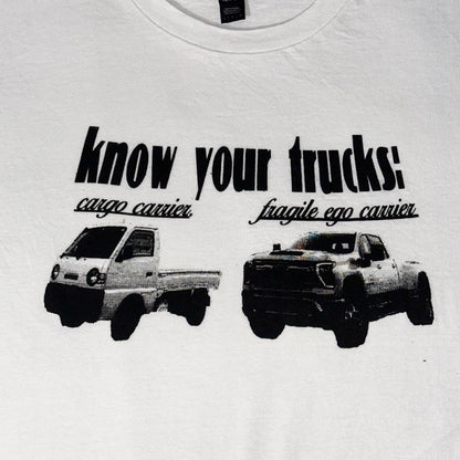 Know Your Trucks Tee White