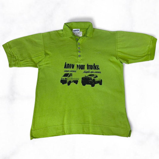 Know Your Trucks Polo Tee Lime