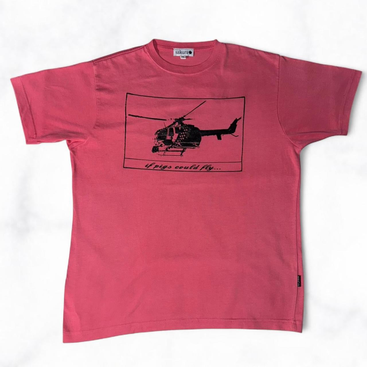 ‘if pigs could fly’  Tee Pink