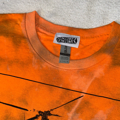 ‘if pigs could fly’ Tee Orange Tie Dye