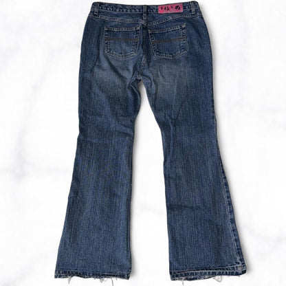 Scrap Fabric Patchwork Flare Jeans