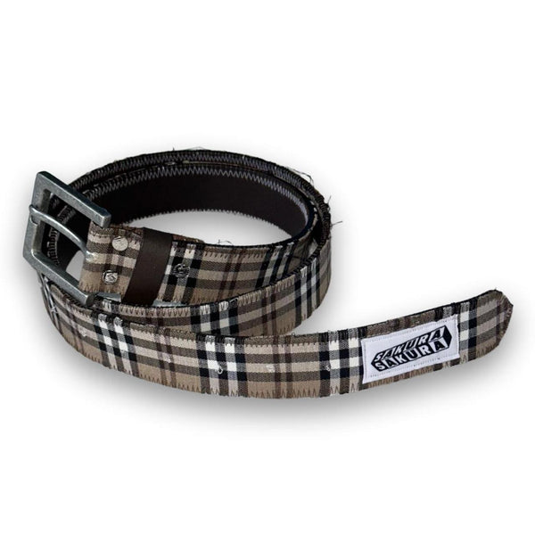 Brown Plaid Belt