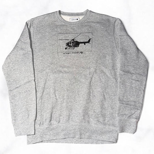 ‘if pigs could fly’ Jumper Grey