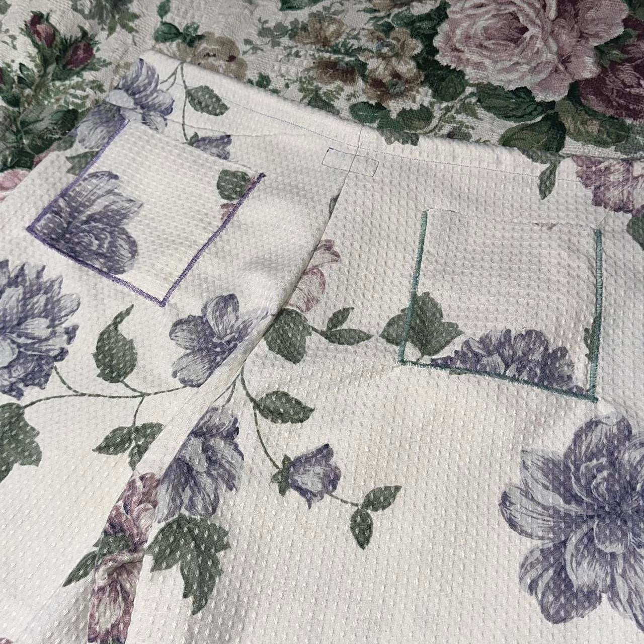 White & Lavender Baggy Pants