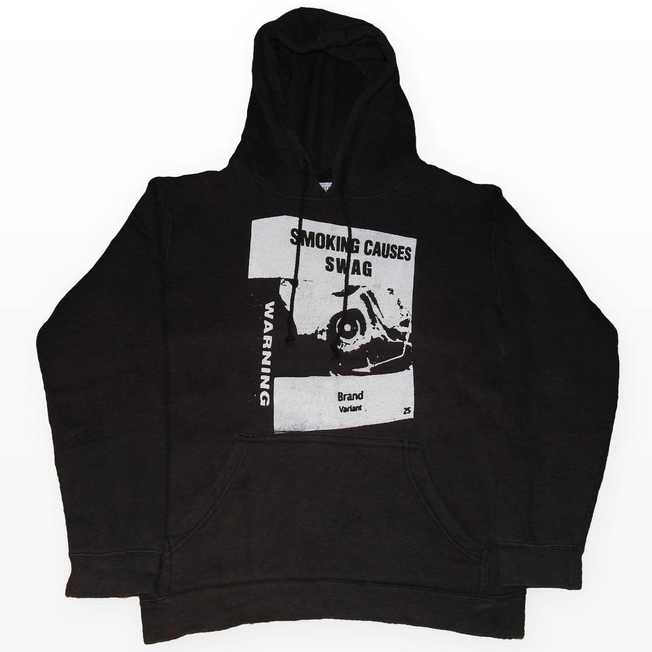 Smoking / Spirit Wolf Hoodie Black