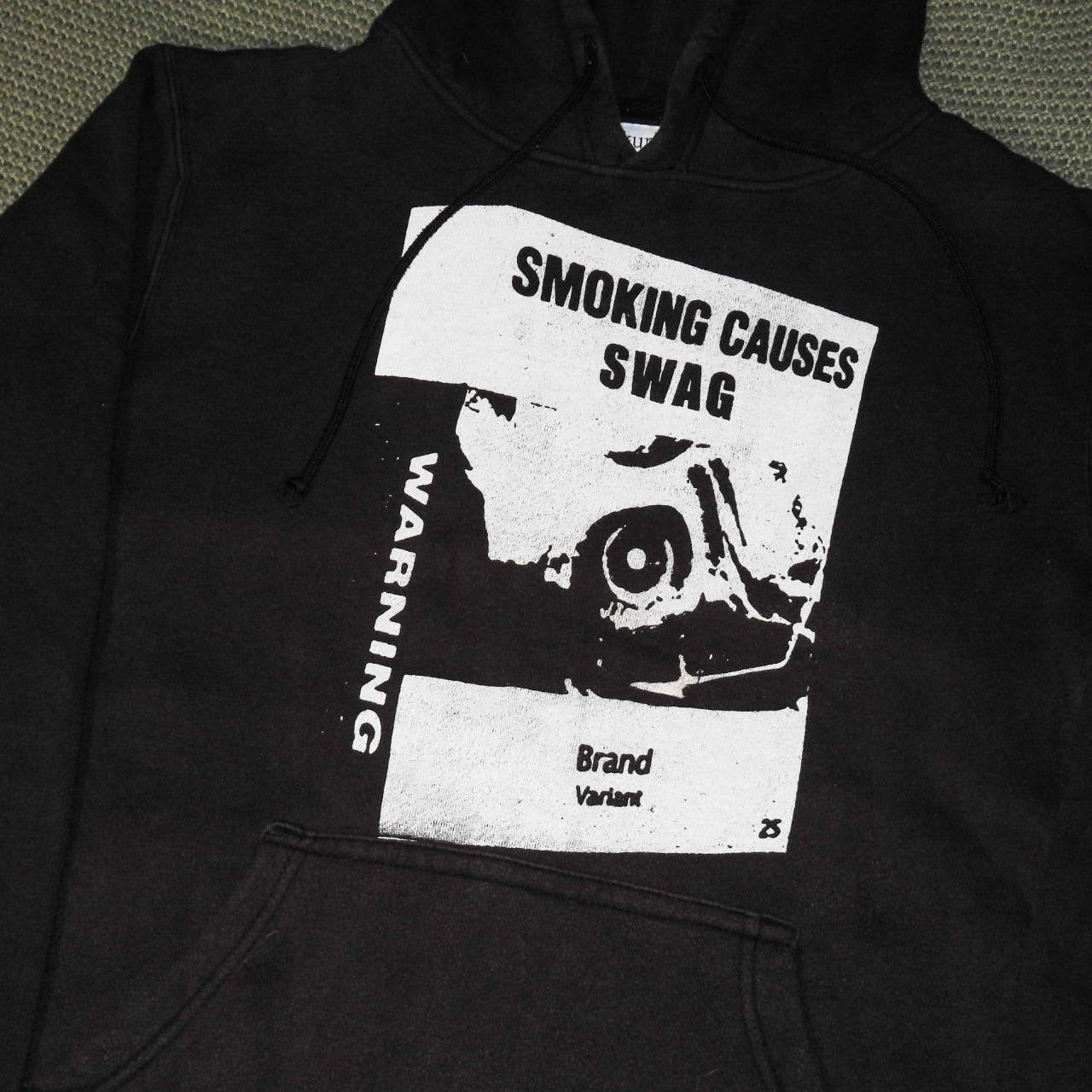 Smoking / Spirit Wolf Hoodie Black