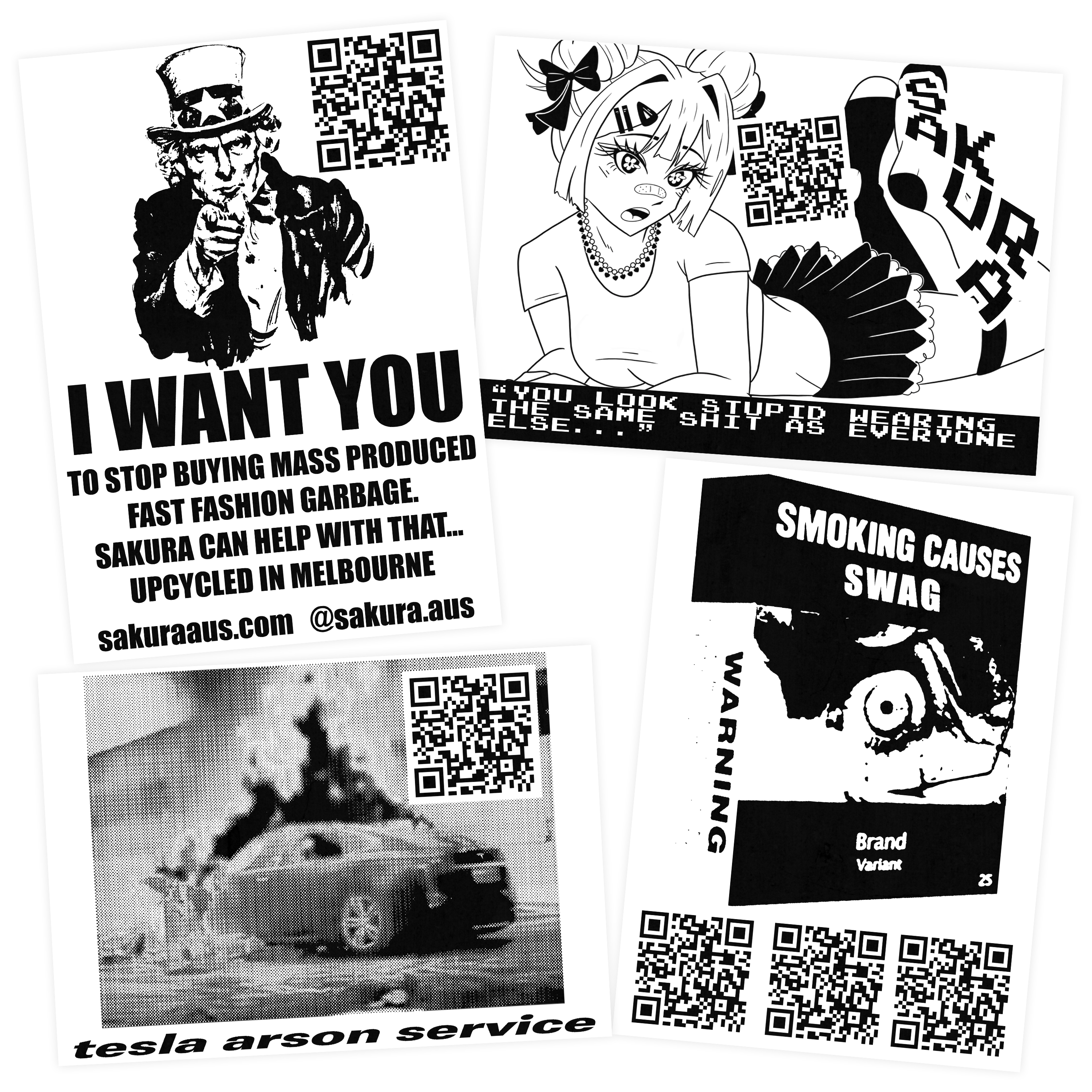 QR Code Digi-Poster Pack – sakura